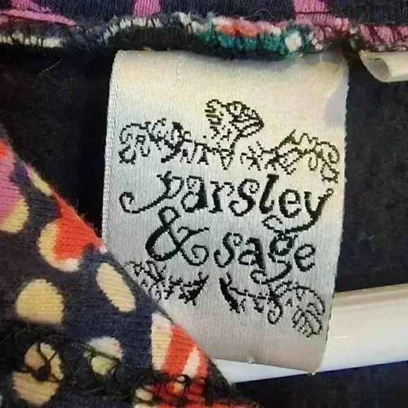 Parsley & Sage Womens Sweatshirt Art To Wear Top Size Medium Abstract Patchwork - Picture 2 of 8